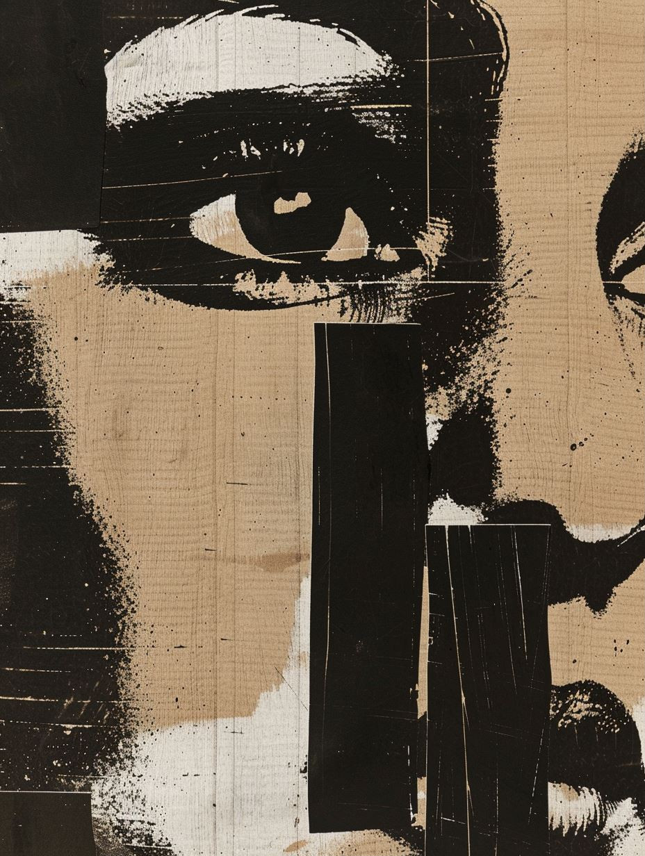 Fragmented Gazes in Monochrome - Image 1