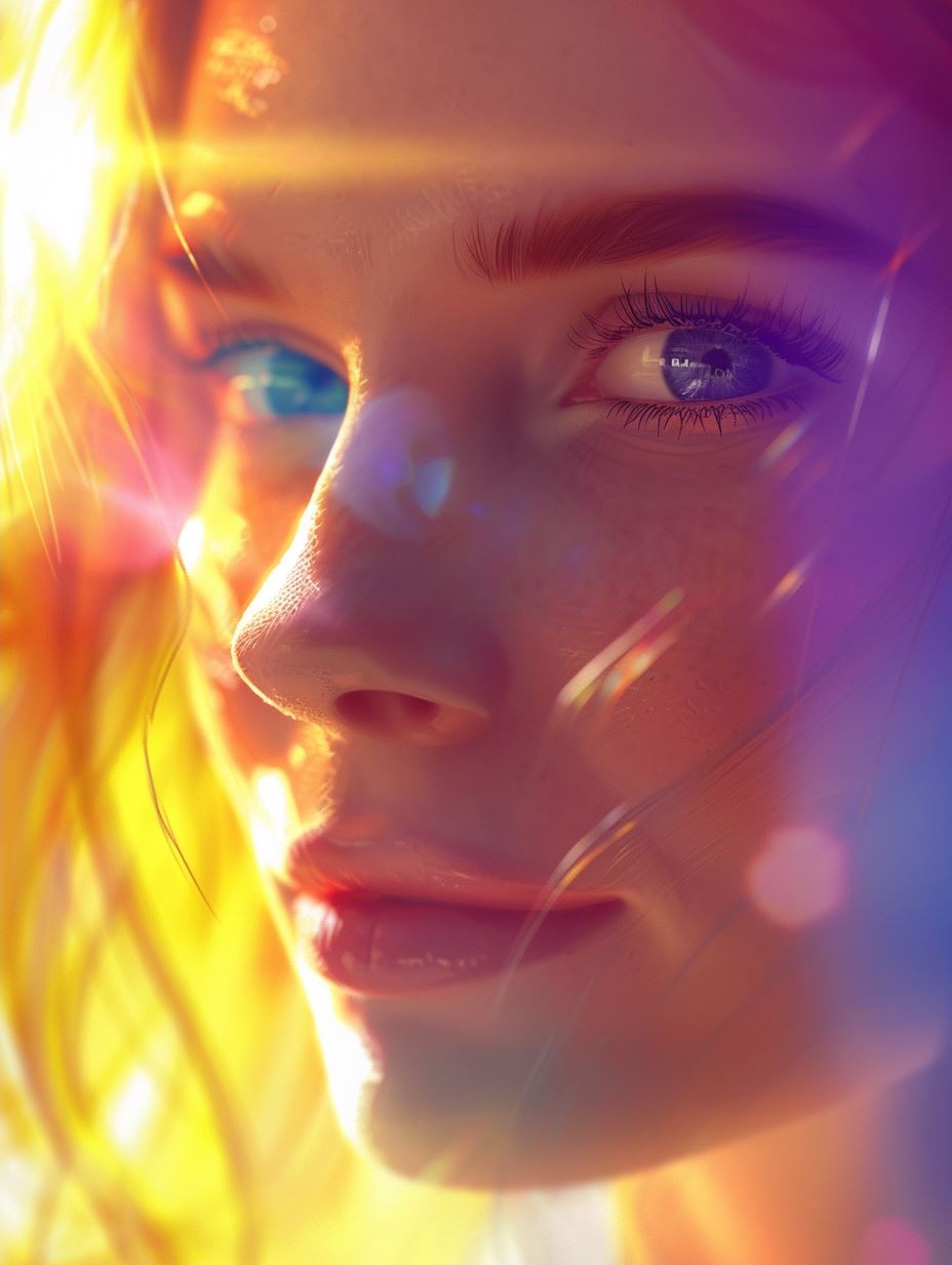 Prismatic Glow Ethereal Portrait - Image 2