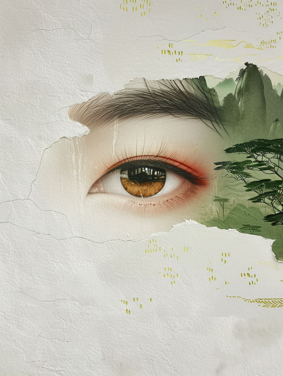Ethereal Botanical Portrait Fusion - Image 1