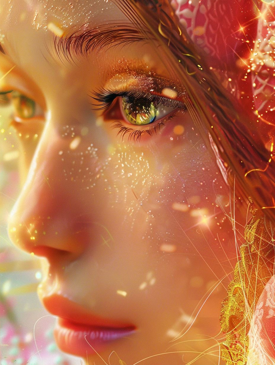 Golden Radiance Ethereal Portrait - Image 2