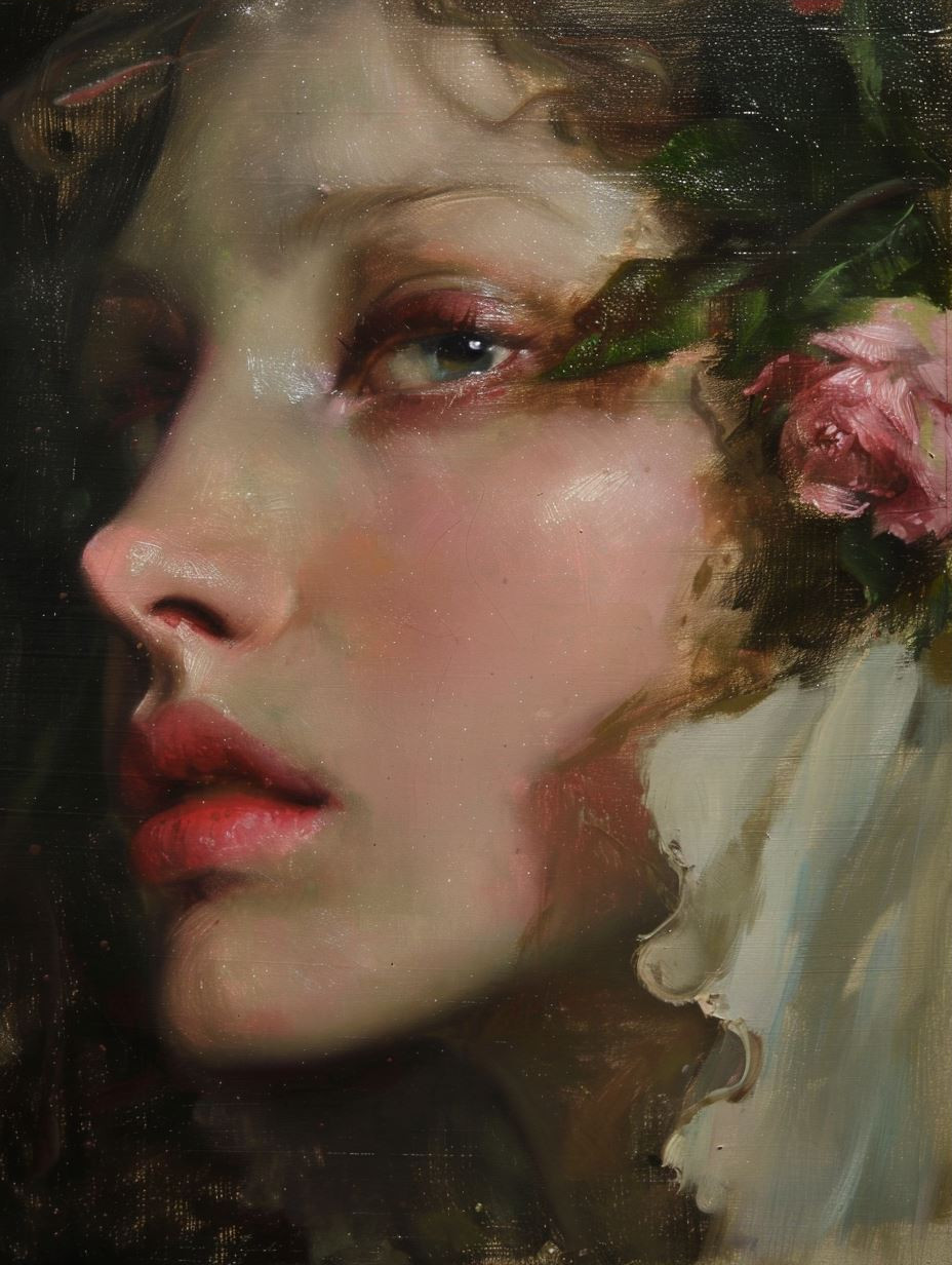 Ethereal Oil Portrait Study - Image 3