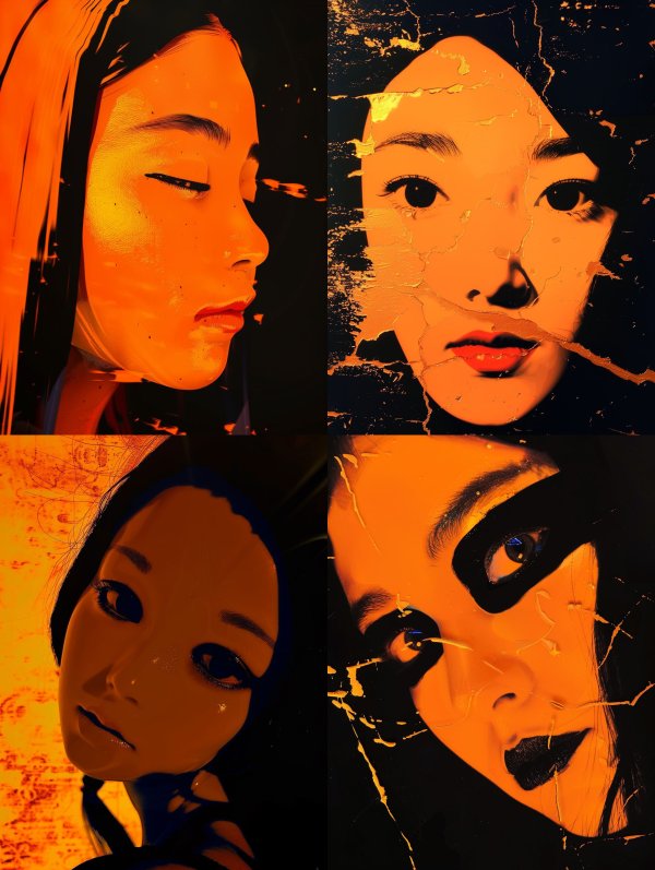 Amber Shadows Portrait Study