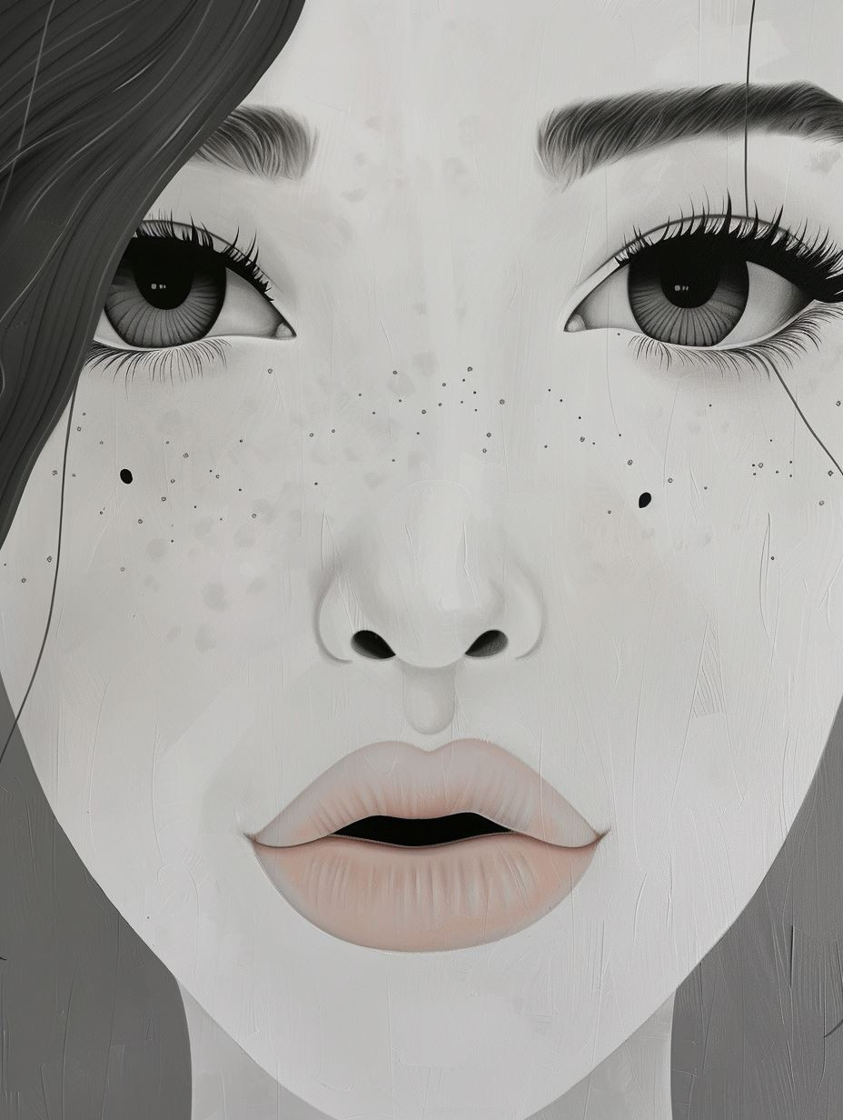 Ethereal Monochromatic Portrait Study