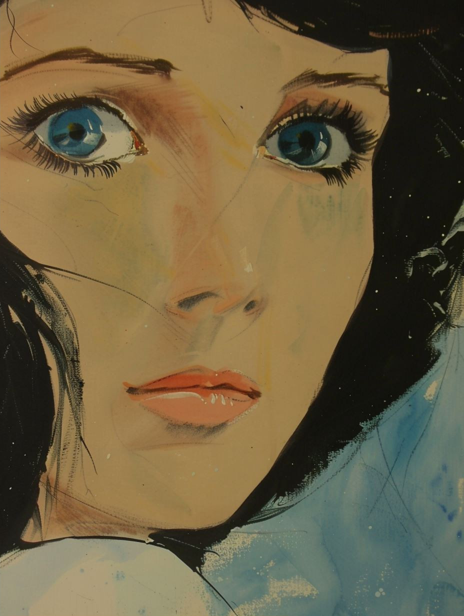 Ethereal Gaze Vintage Portraits - Image 2