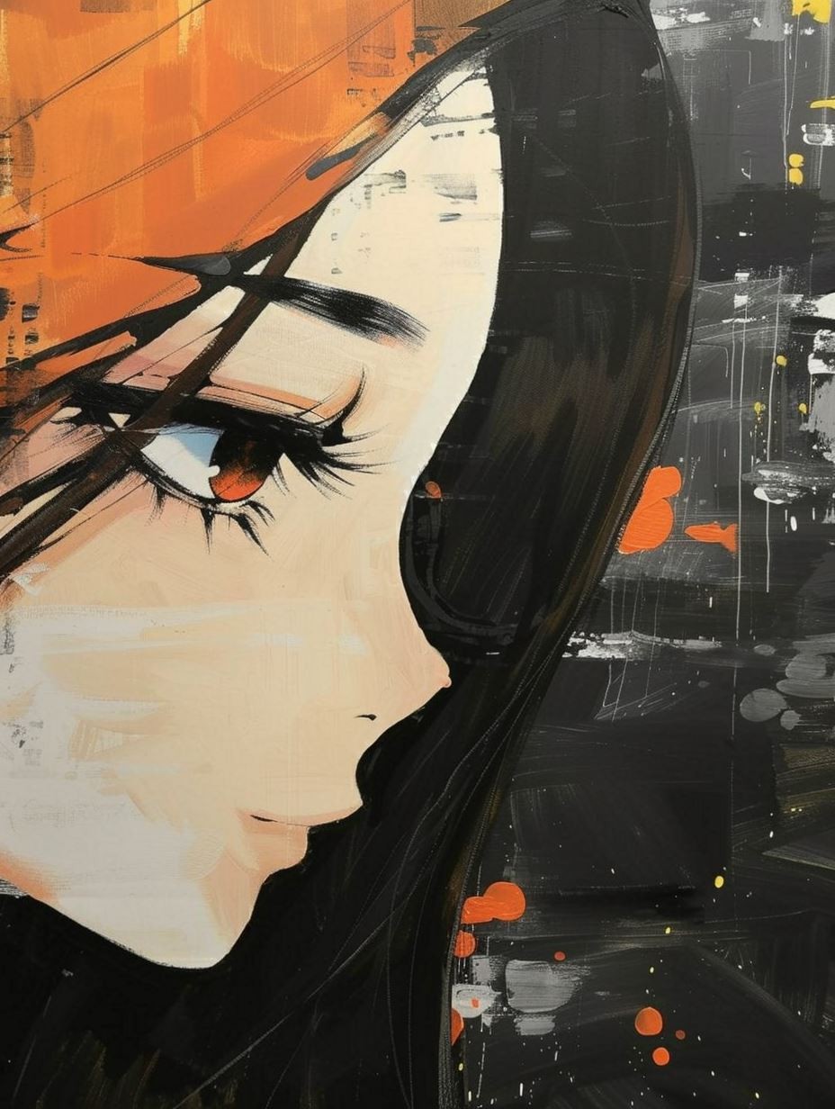 Amber Gaze Noir - Image 1