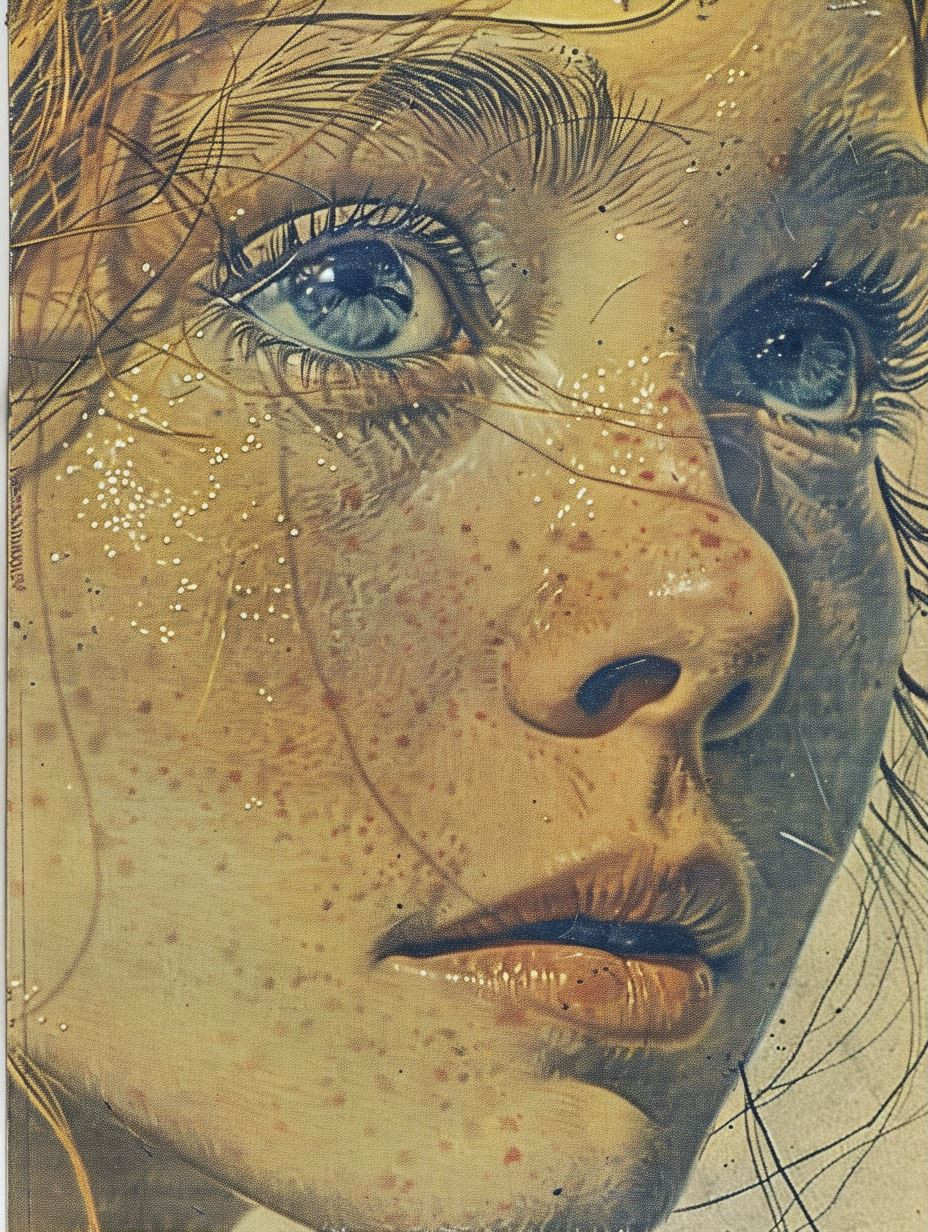 Ethereal Gaze: A Study in Blue Eyes - Image 1