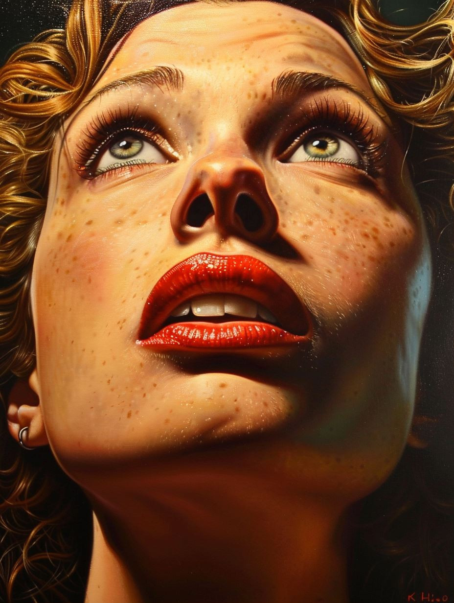 Hyper-Realistic Gaze of Desire