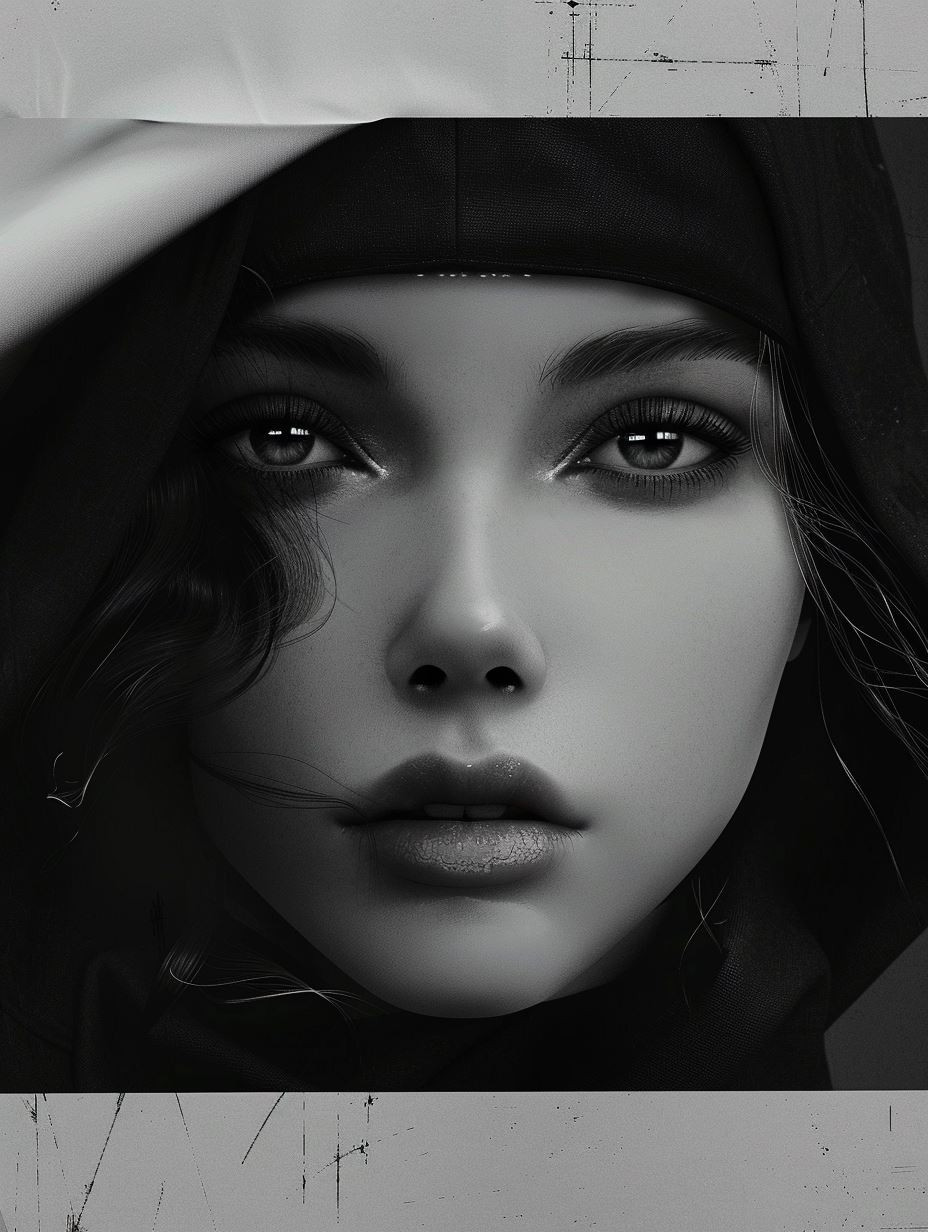 Noir Elegance Cinematic Portraits - Image 1