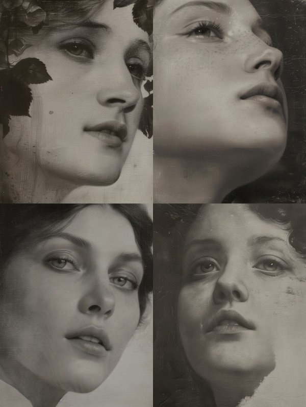 Timeless Gazes in Monochrome