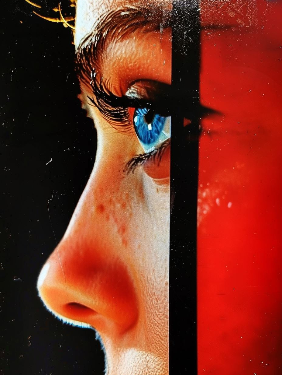 Noir Gloss High Contrast Portrait - Image 3