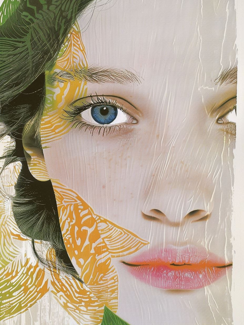 Floral Fusion Ethereal Portrait - Image 3