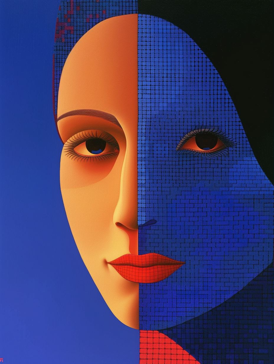 Digital Duality Portrait - Image 1