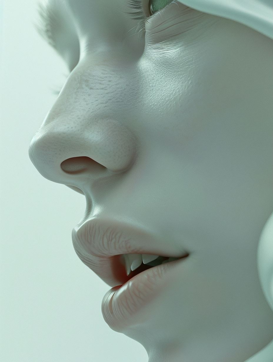 Ethereal Porcelain Digital Portrait