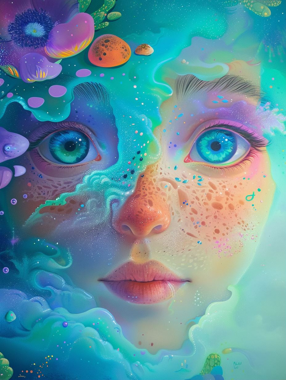 Celestial Dreamscape Visage