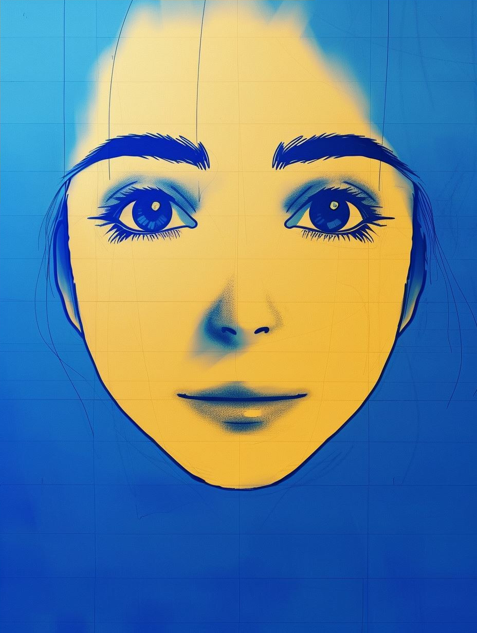 Neon Azure Dream Portraits - Image 4