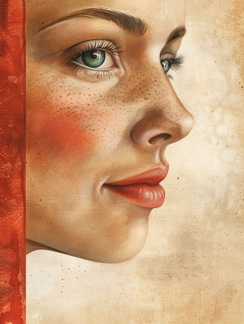 Vintage Parchment Portrait Study - Image 3