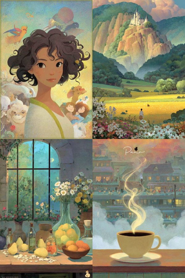 Whimsical Worlds of Ghibli-Inspired Art