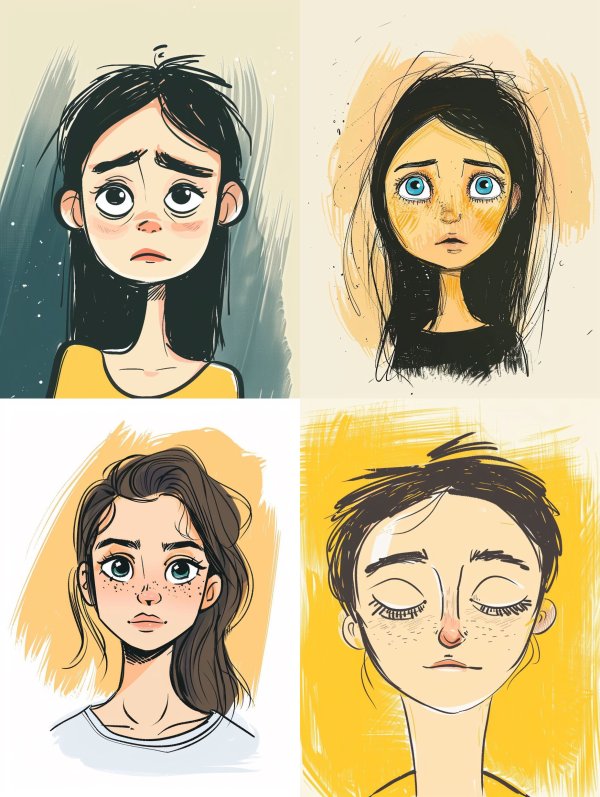 Emotional Portraits in Digital Sketch