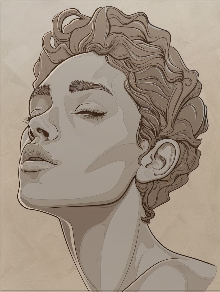 Liquid Chrome Portrait Study - Image 3