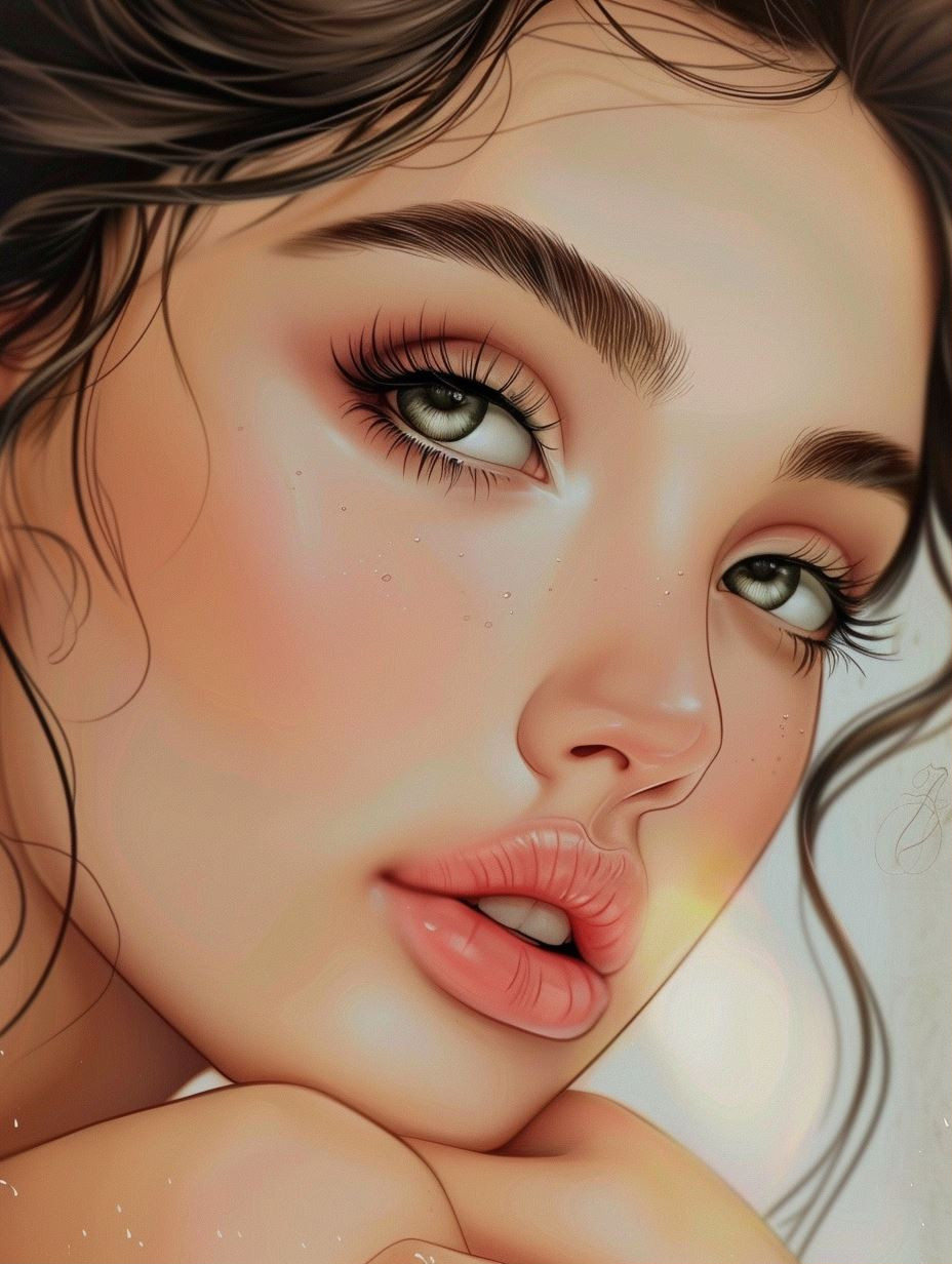 Ethereal Digital Portraits of Dreamy Young Women 1 - Image 1