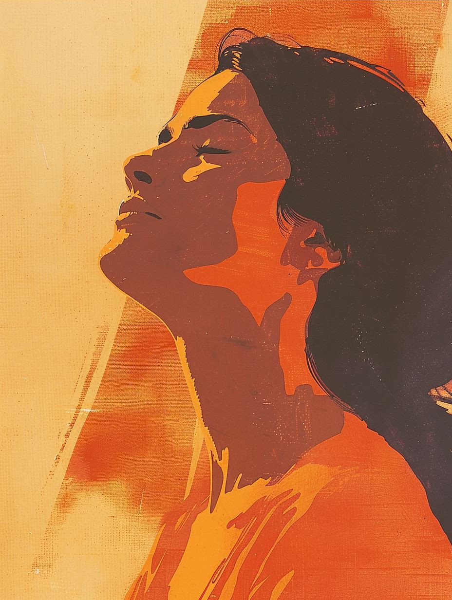 Amber Hues Urban Portrait - Image 3