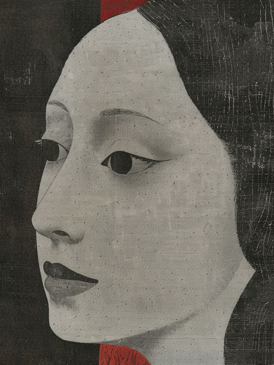 Noir Collage Portrait Study
