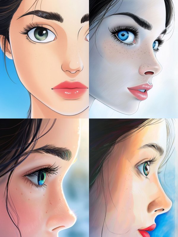 Digital Portraits of Ethereal Beauty
