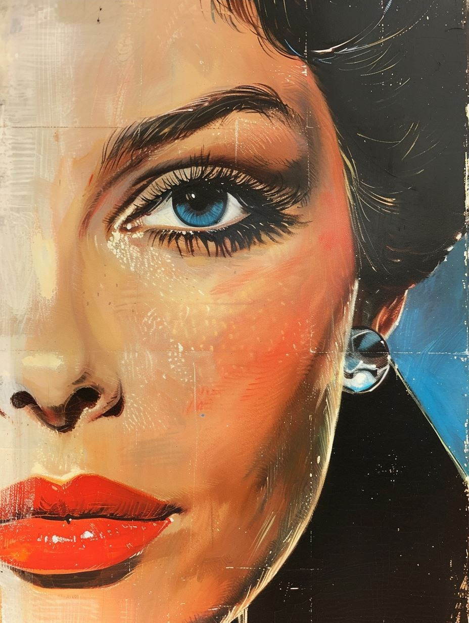 Vintage Glamour Oil Portraiture - Image 3