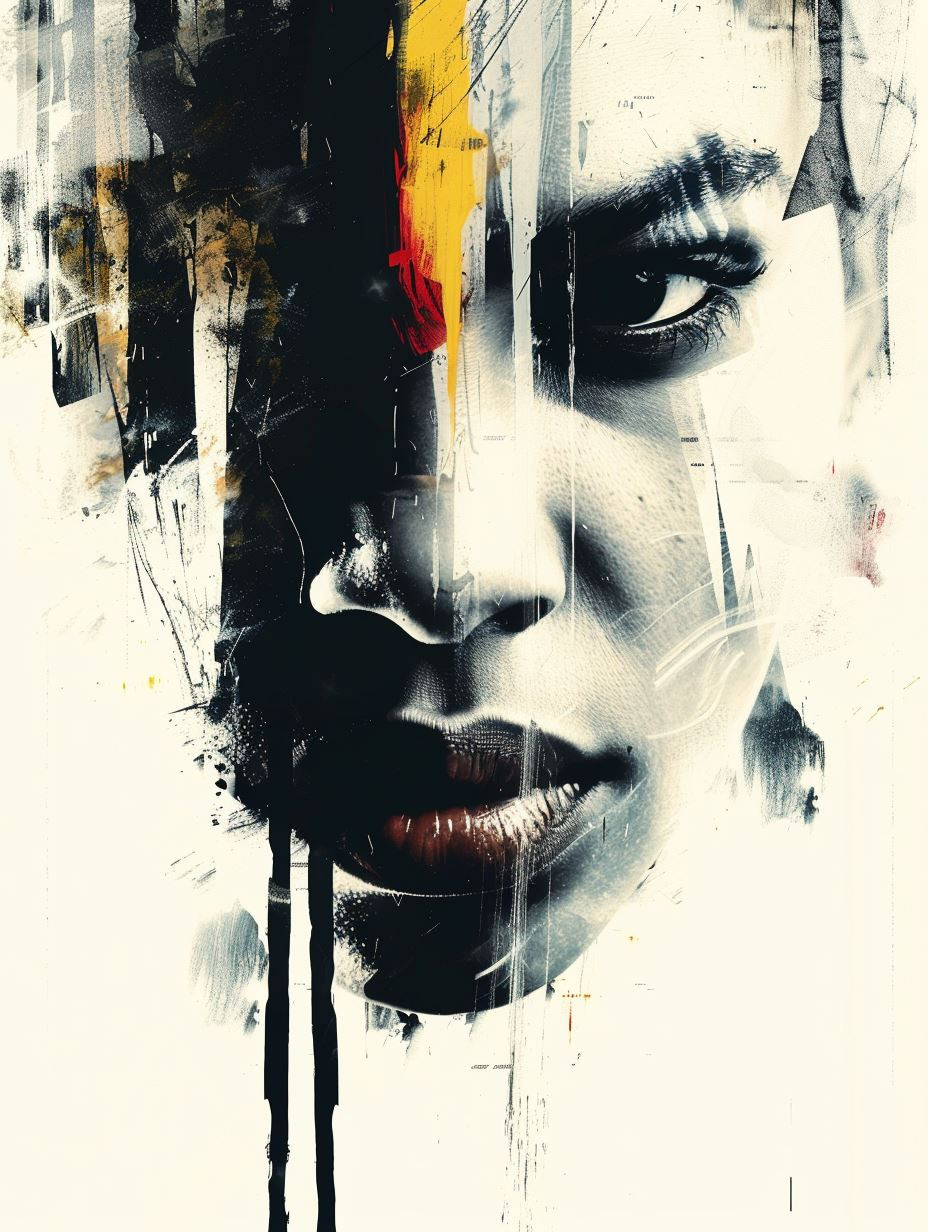 Fragmented Souls: Abstract Portraiture - Image 1