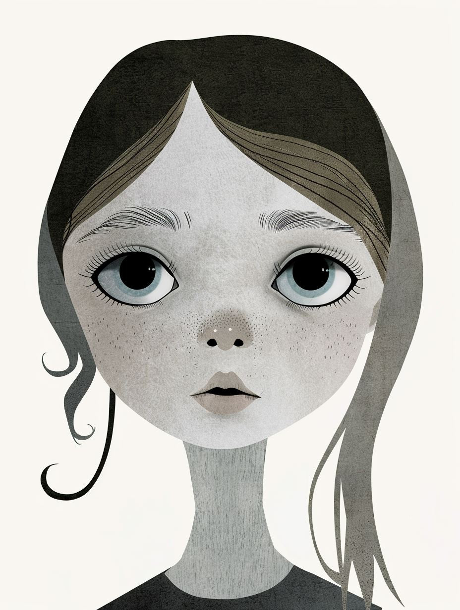 Melancholy Gazes in Monochrome - Image 2