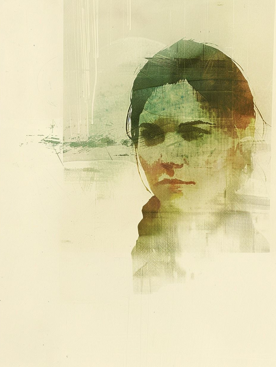 Vintage Textured Ethereal Portrait - Image 4