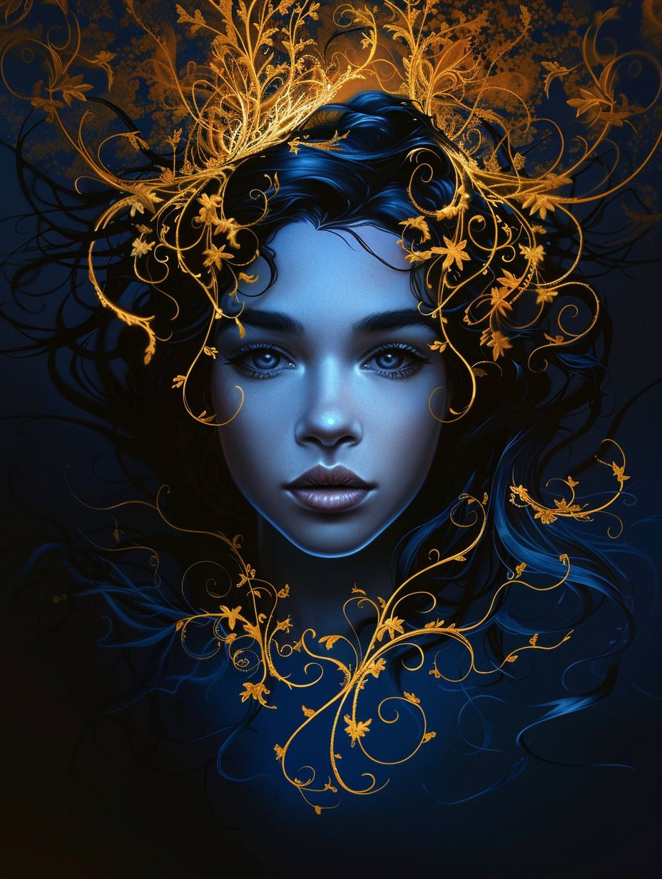 Celestial Glow of Golden Ether - Image 1