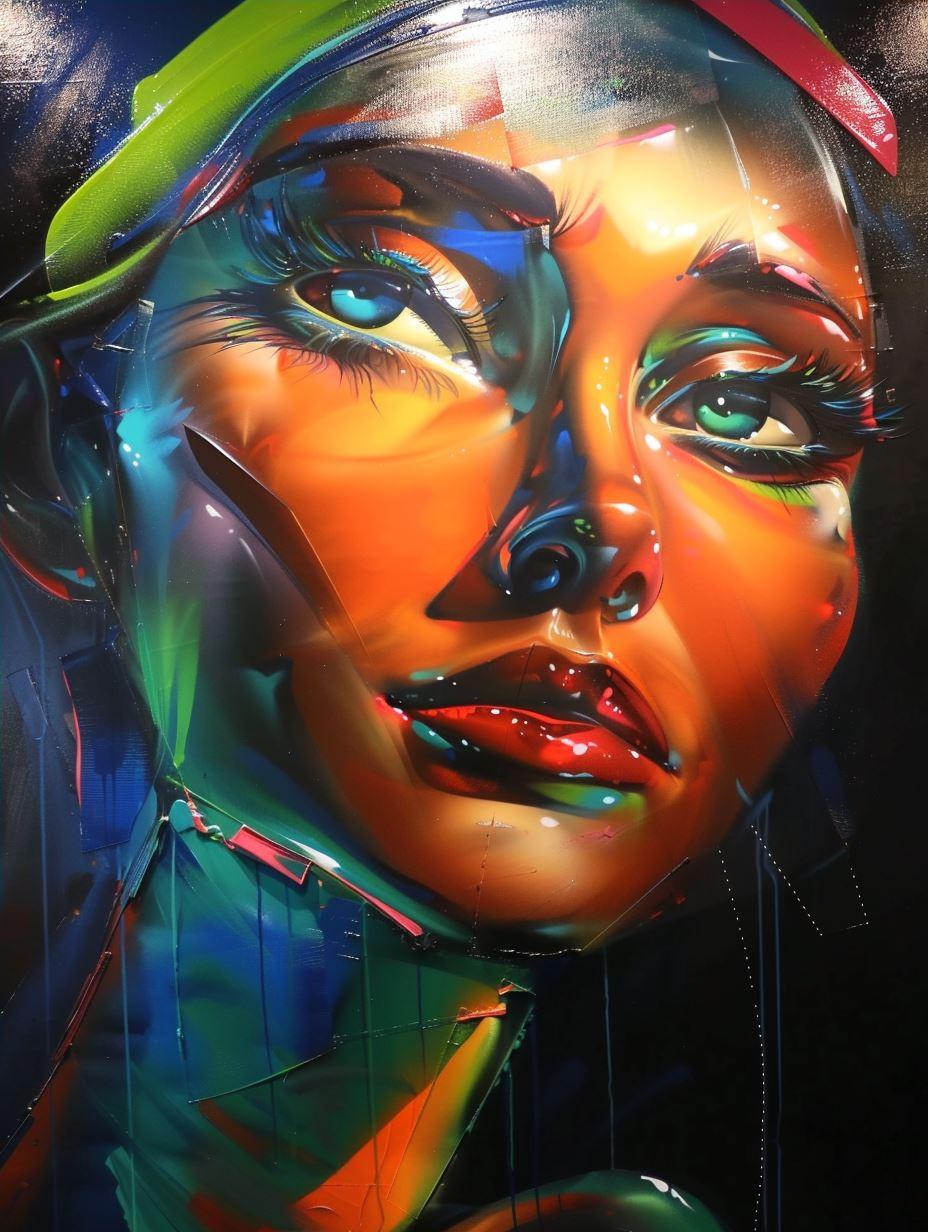 Neon Dreams: Digital Portrait Collection - Image 4