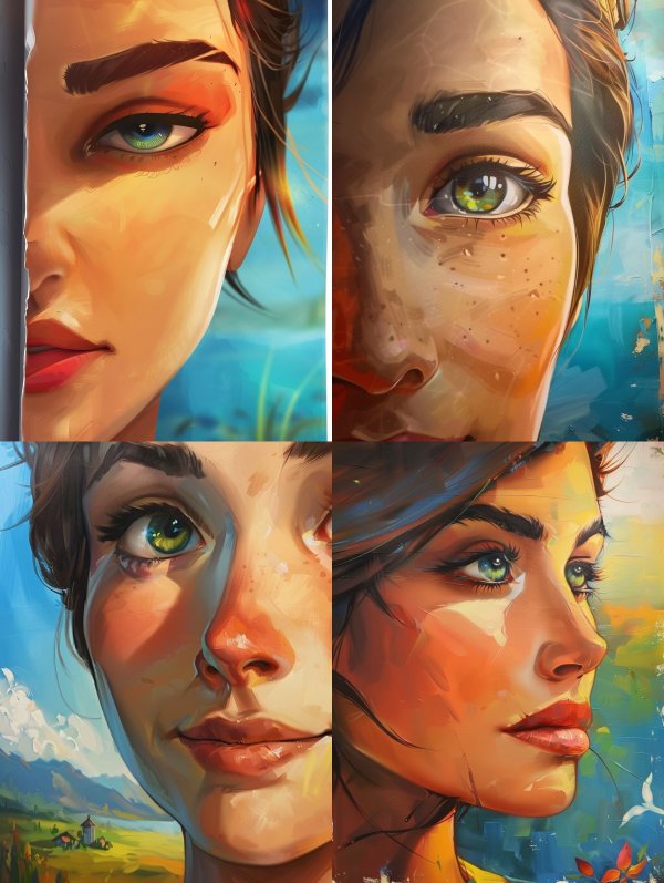 Sunlit Digital Portrait Studies