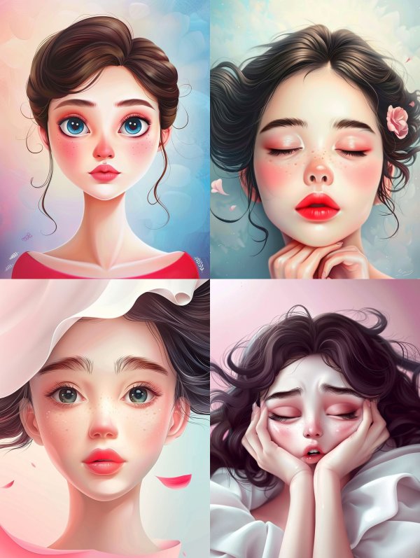 Ethereal Portraits of Feminine Emotion