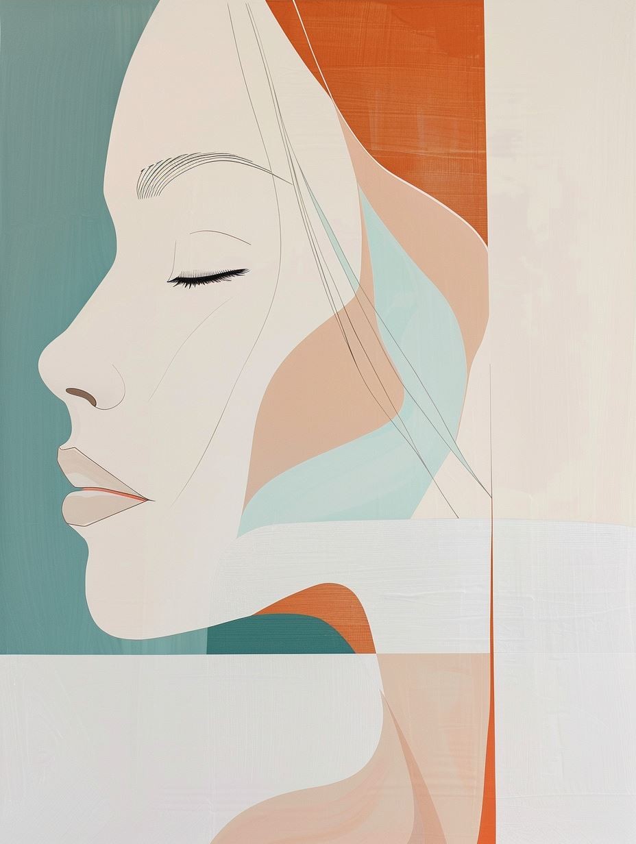 Minimalist Geometric Portrait Study - Image 3