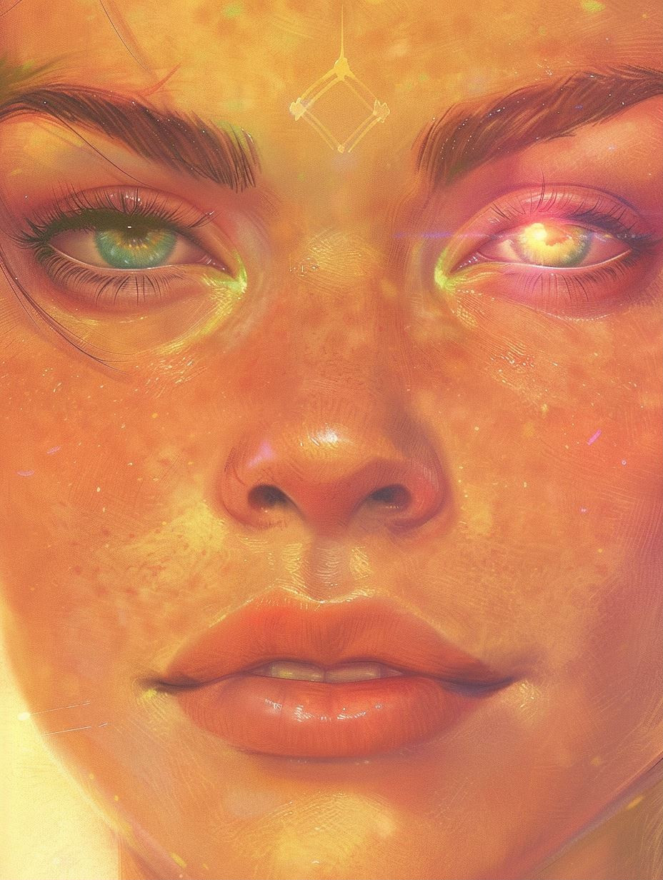 Ethereal Glow: Digital Portrait Studies - Image 1