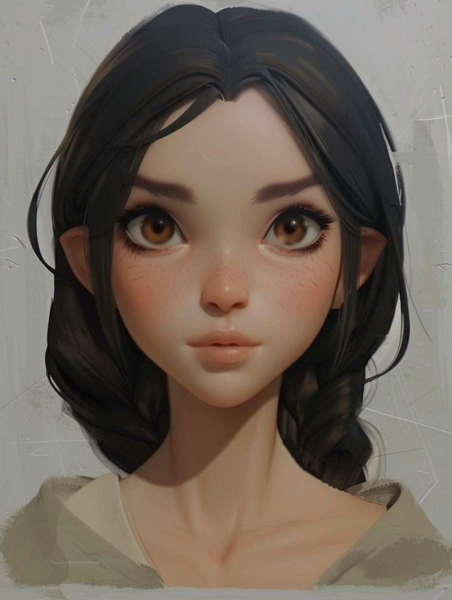 Ethereal Gaze of Innocence - Image 3