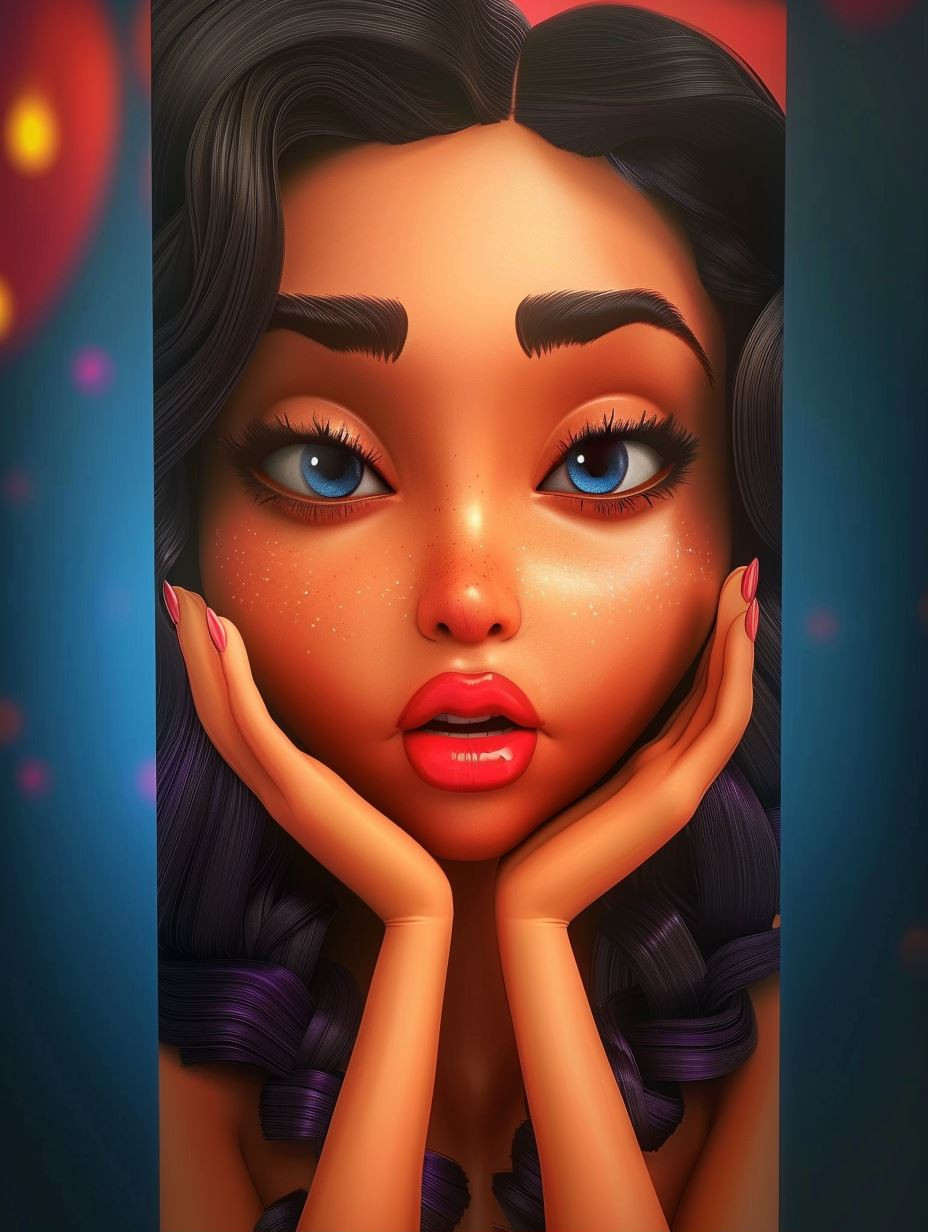 Velvet Dream Portrait - Image 1