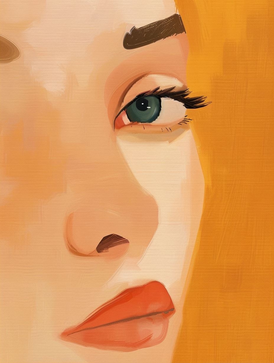 Sun-Drenched Digital Oil Portrait - Image 2