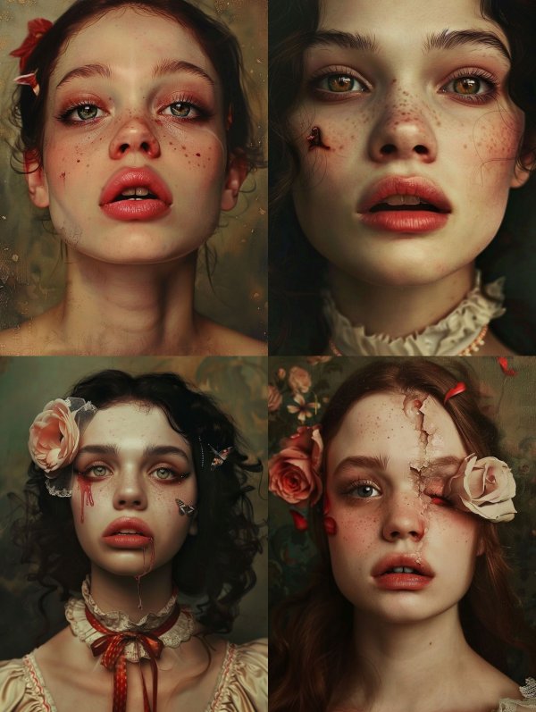 Ethereal Melancholy Portrait Study