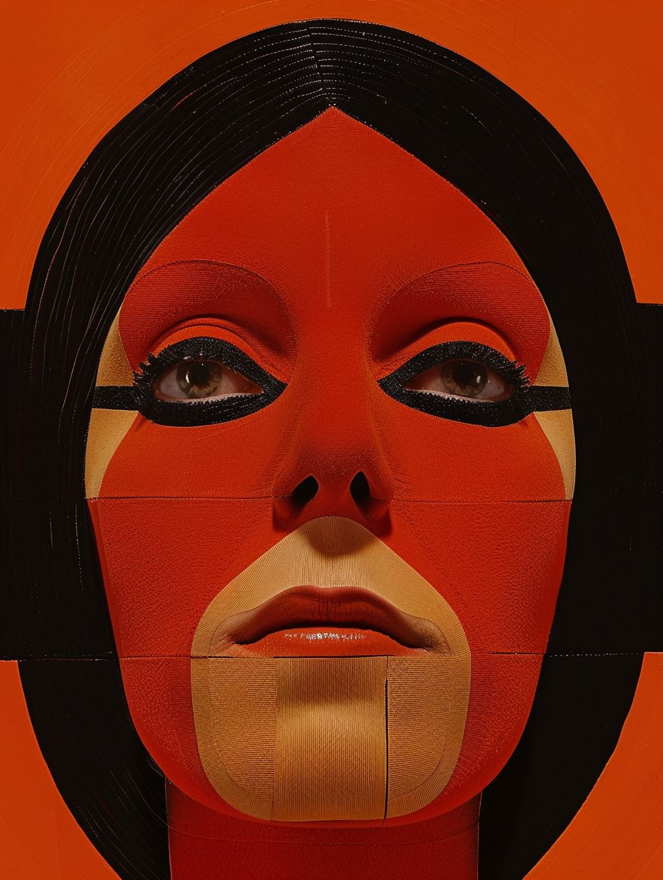 Abstract Linear Portrait Study - Image 3