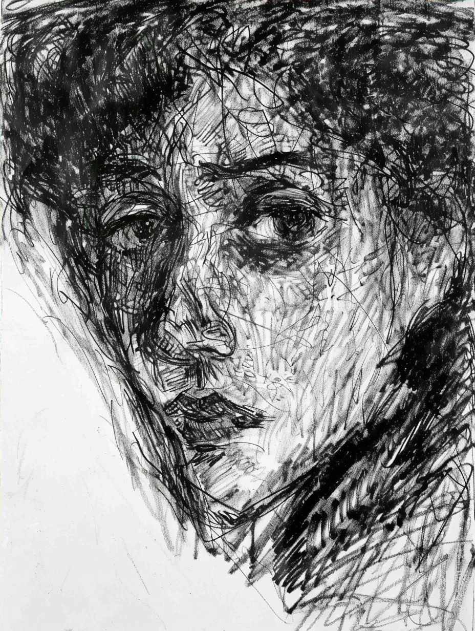 Vibrant Impasto Portrait Study - Image 4