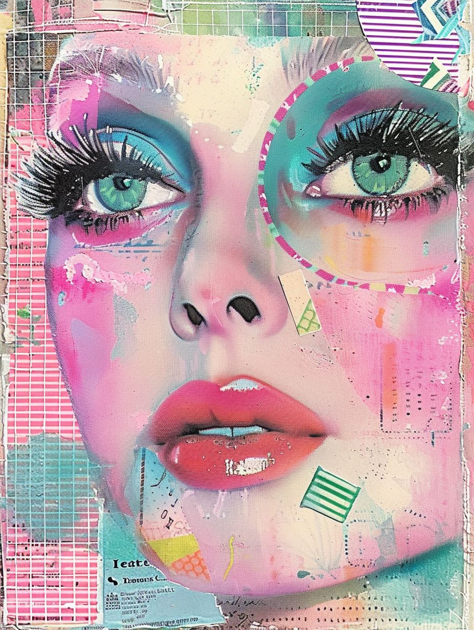 Neon Pastel Dream Portrait - Image 4