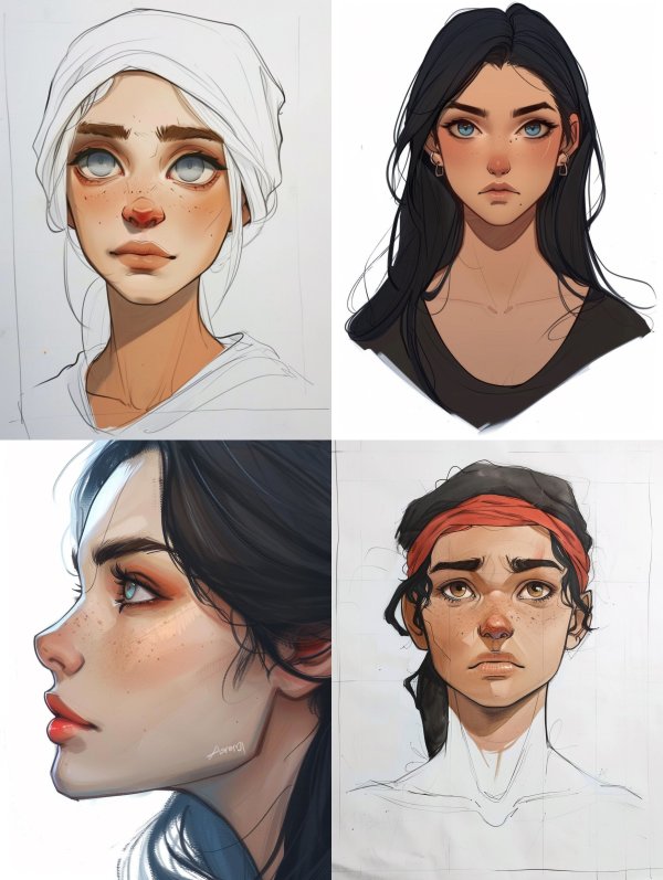 Soft Digital Character Concept Studies