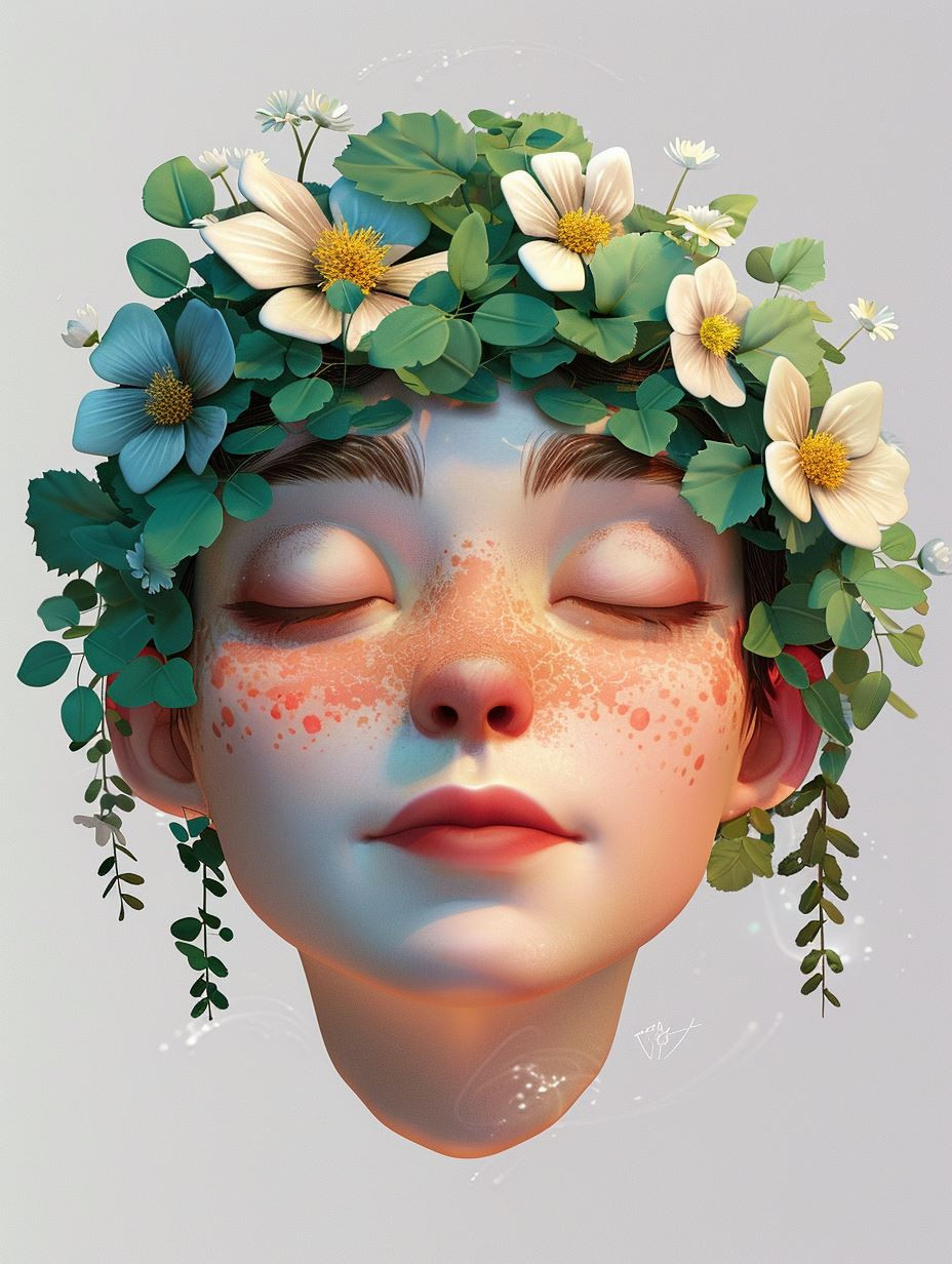 Ethereal Digital Portrait Studies - Image 1