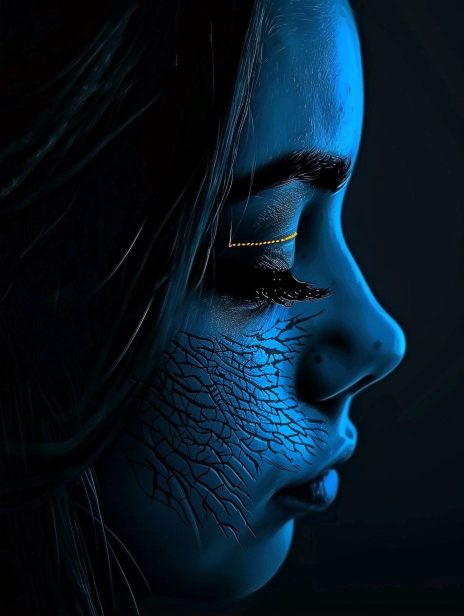 Neon Azure Digital Soul - Image 2