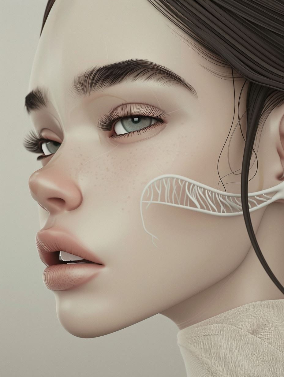 Hyper-Realistic Porcelain Digital Portrait - Image 4