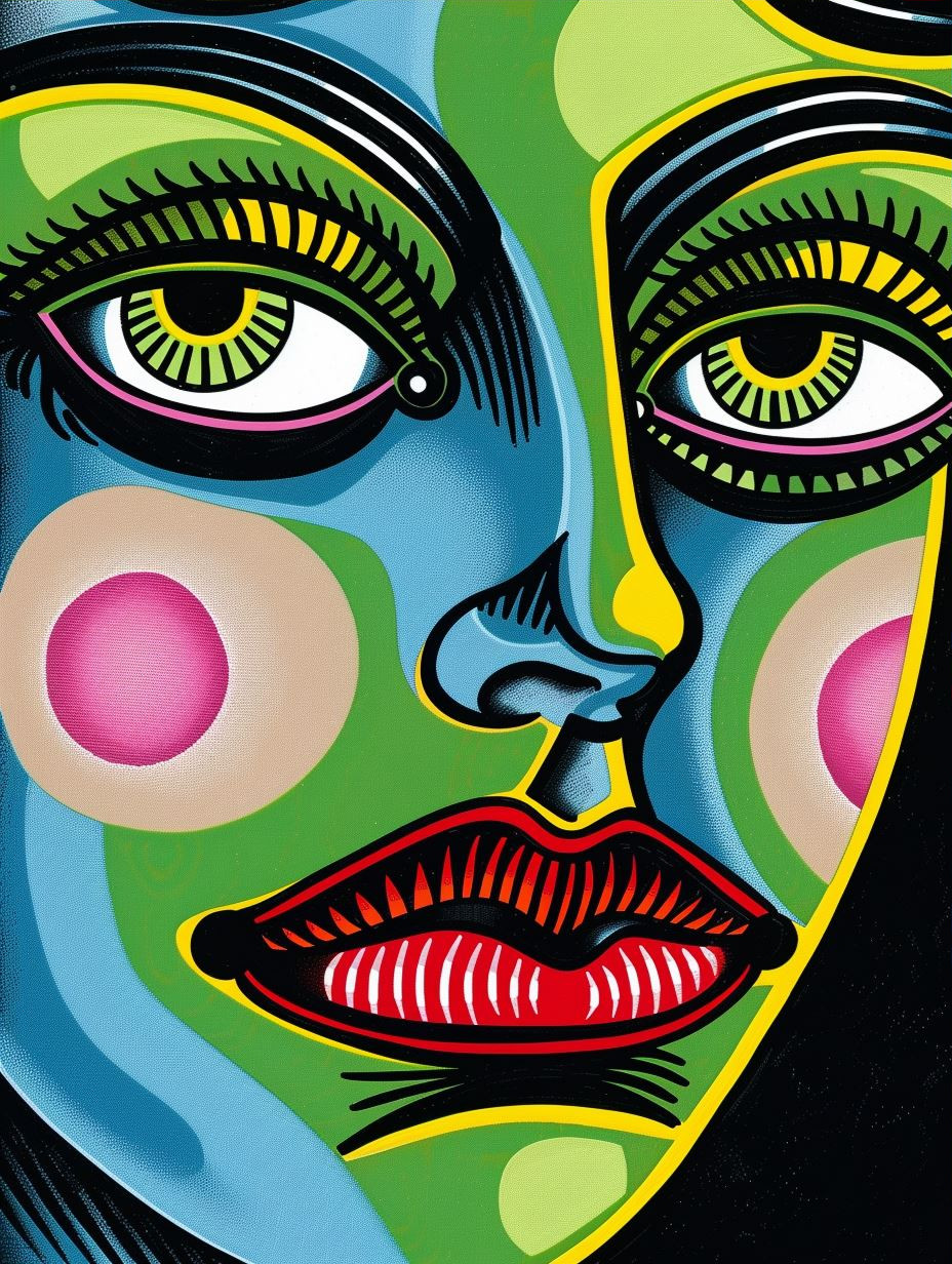 Vibrant Art Deco Portraiture - Image 3