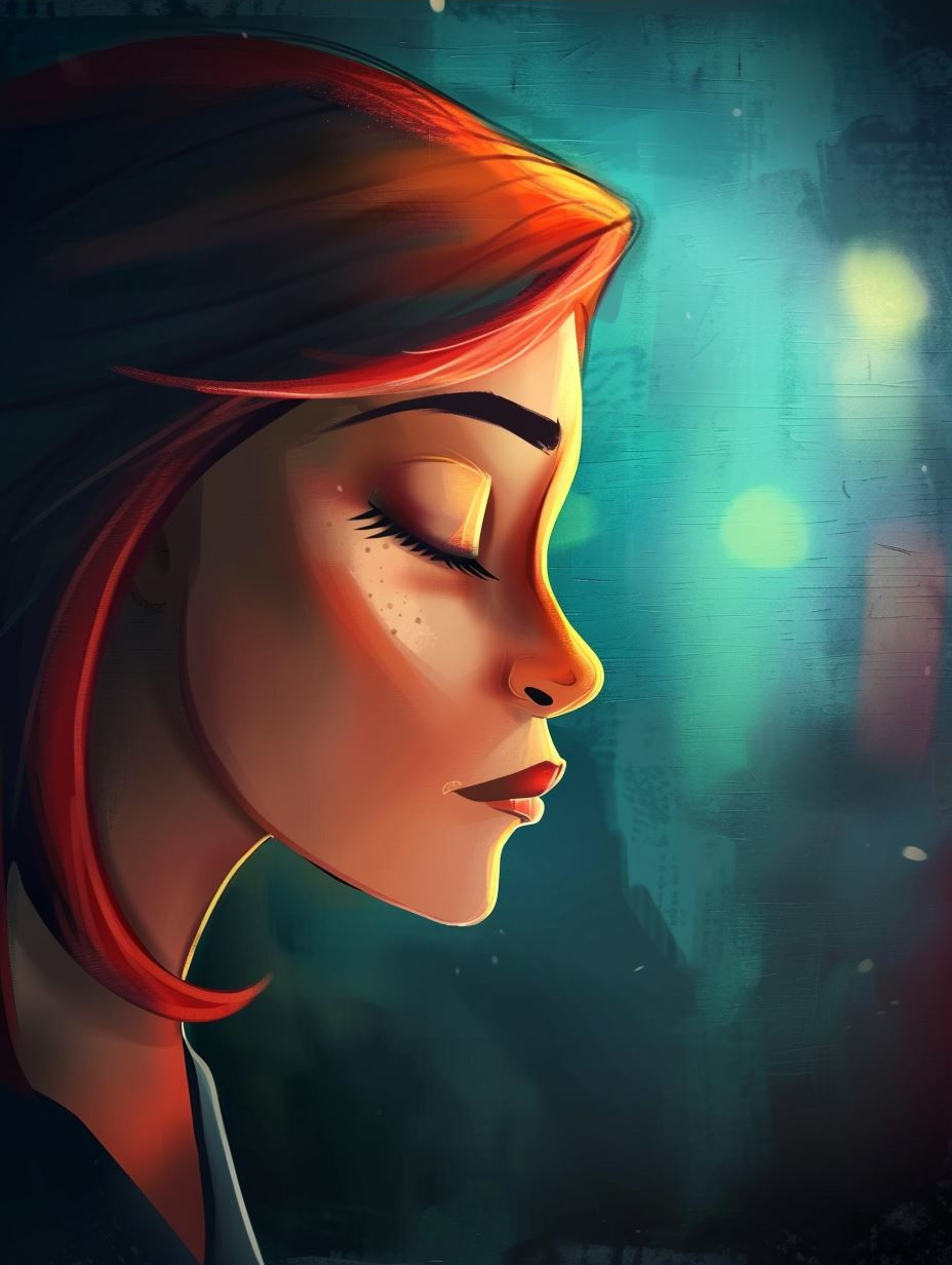 Ethereal Gaze of Digital Melancholy - Image 4
